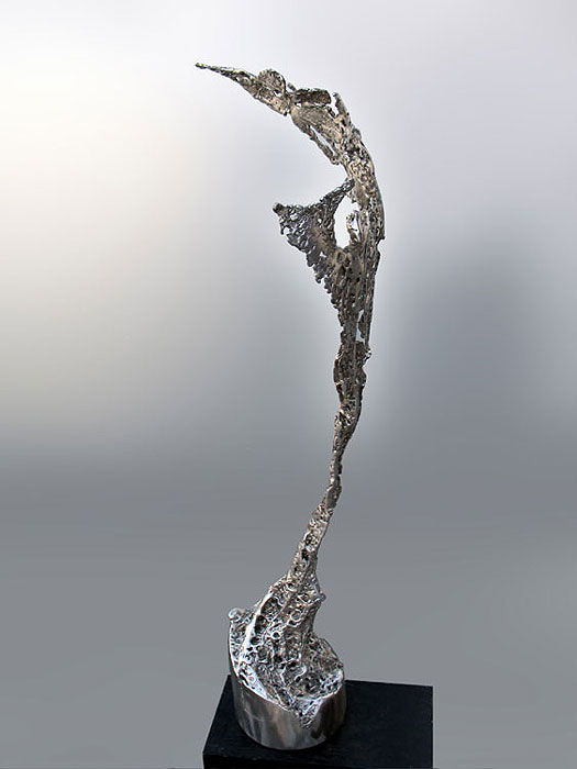 human sculpture, welded artwork